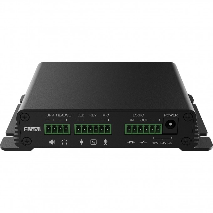 SIP шлюз контроллер FANVIL 2 SIP-линии, 2 RTSP-линии, IP/RTP/RTSP для передачи медиа, аудио PA2S